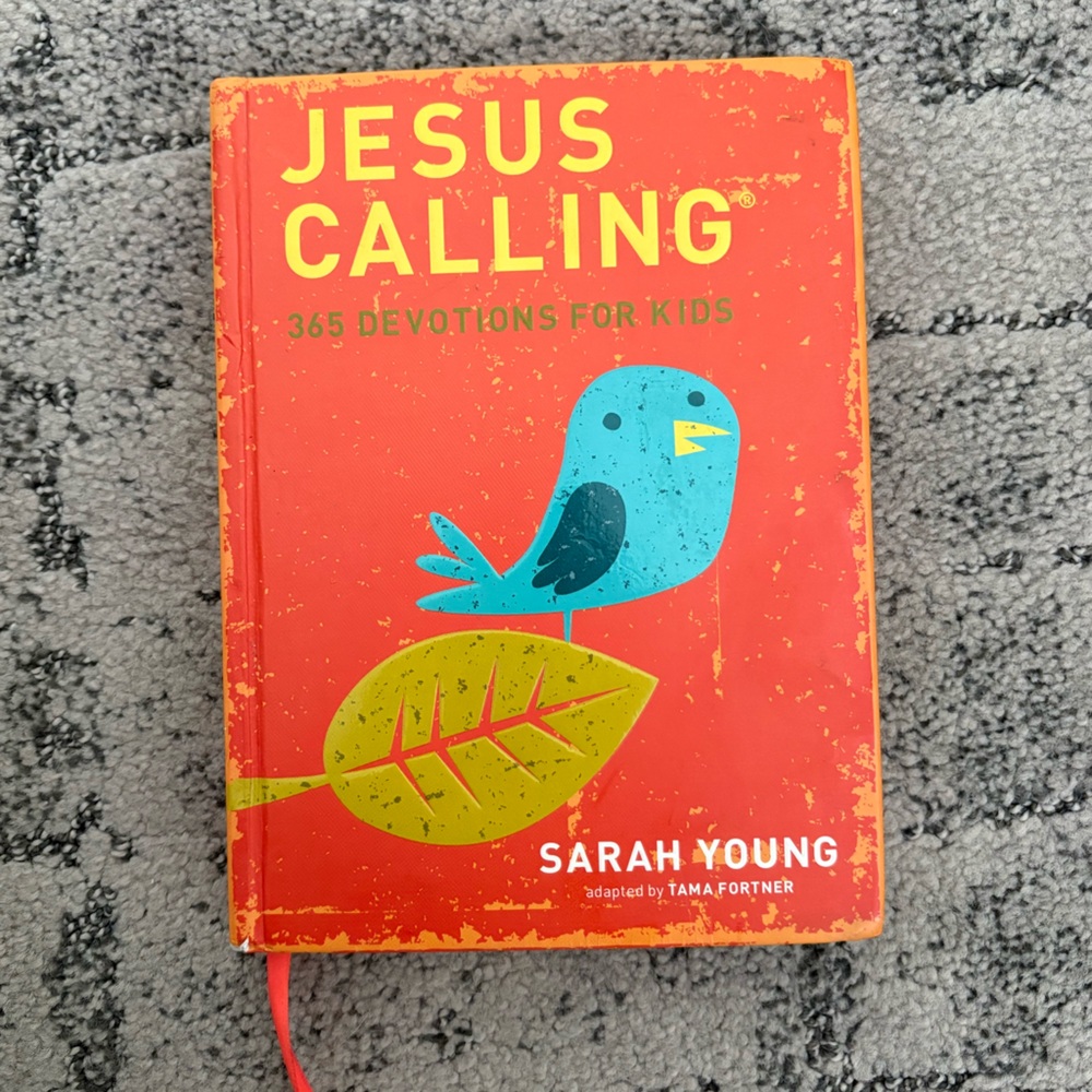 Orange 'Jesus Calling' Devotional Book